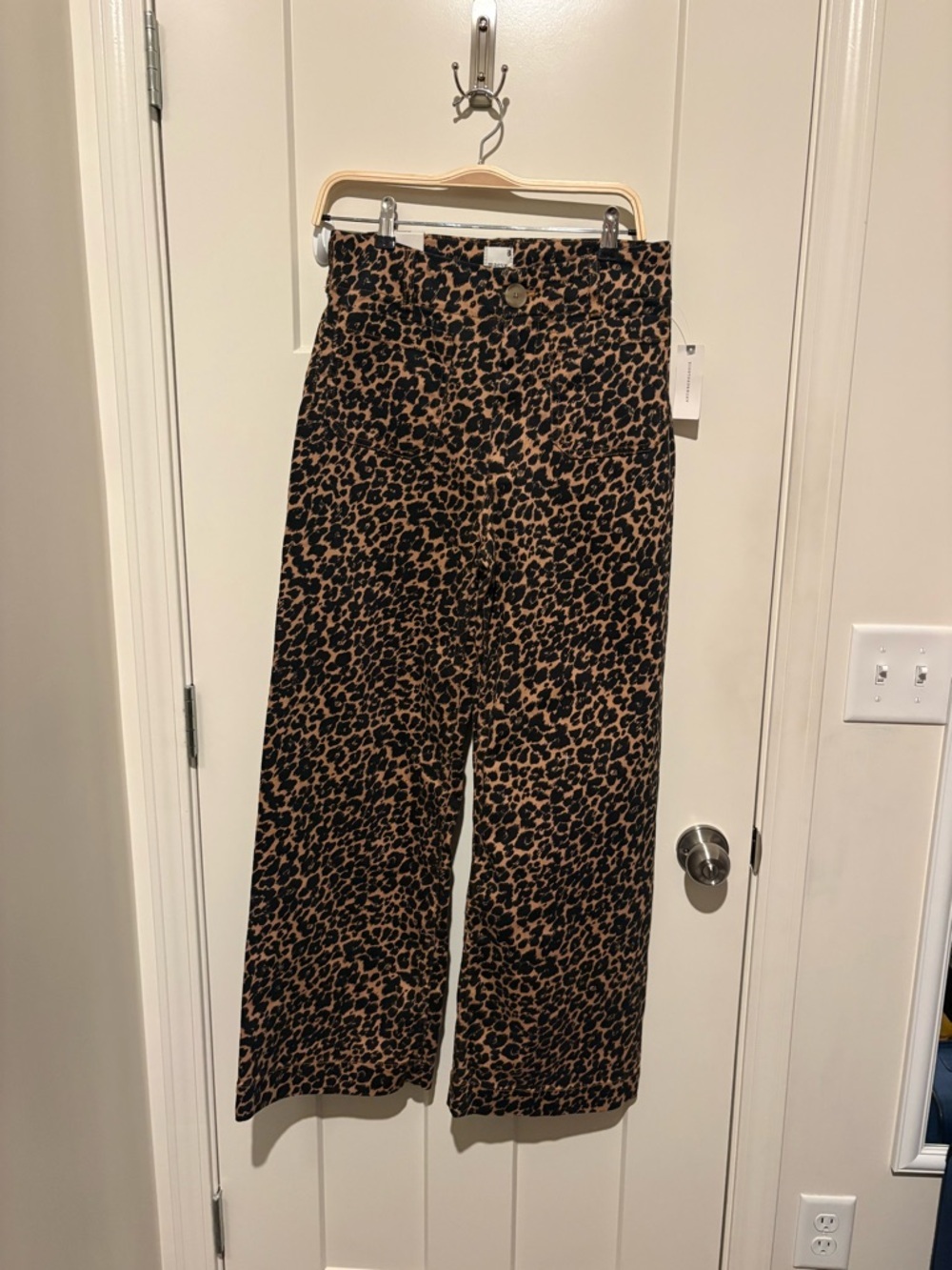 Anthropologie The Colette High-Rise Wide-Leg Jeans Neutral Full Length 29 NWT - Picture 3 of 6